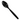 Black Plastic Spoon