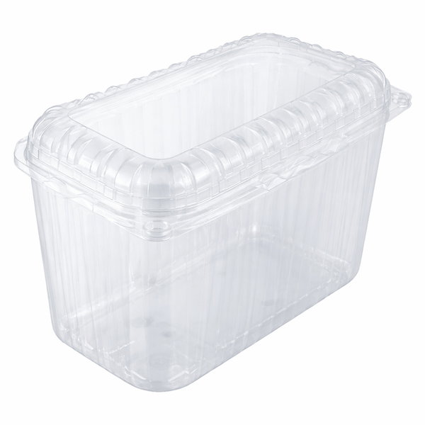 1000g Clear Hinged Plastic Fruit Punnet Clamshell