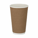 16oz Ripple Kraft Paper Cup