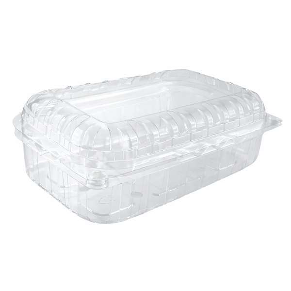 250g Clear Hinged Plastic Fruit Punnet Clamshell