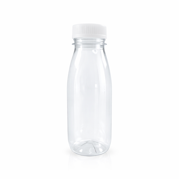 250ml Empty Clear Plastic PET Bottle with lid