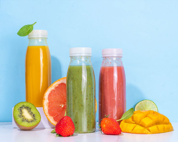 250ml Clear Plastic Juice Bottle & Cap