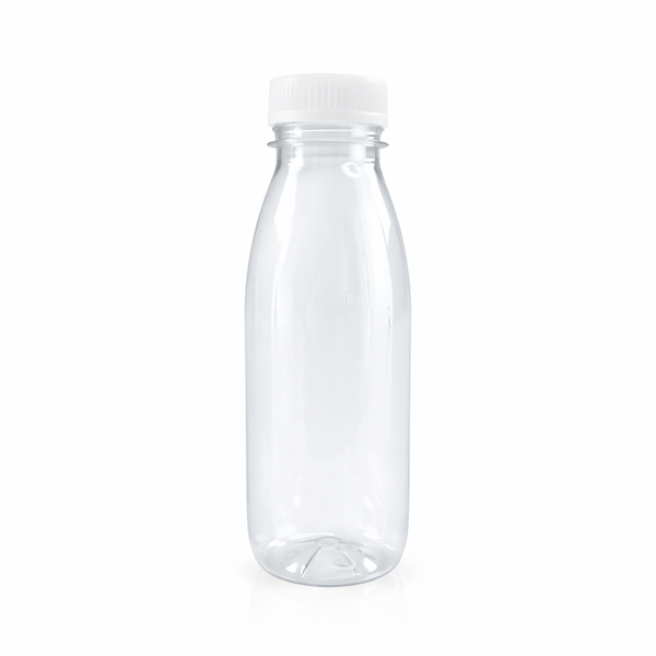 330ml Empty Clear Plastic PET Bottle with lid