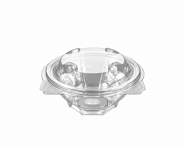 370ml Clear Hinged Salad Bowl Round
