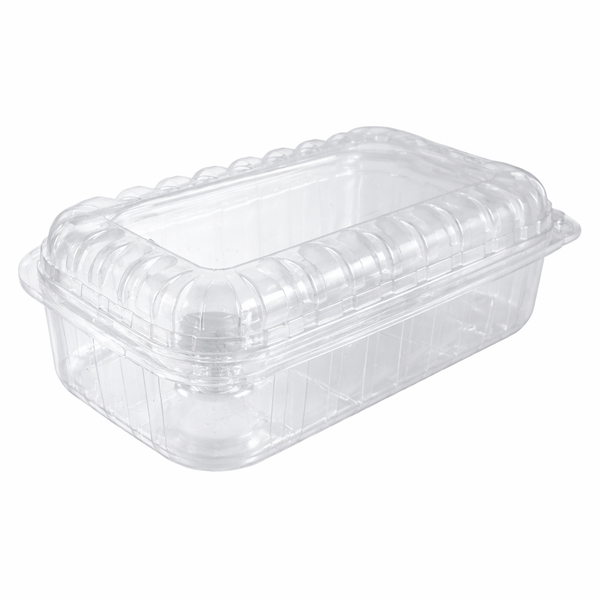 400g Clear Hinged Plastic Fruit Punnet Clamshell
