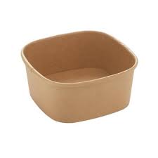 32oz Kraft Paper Food Bowl Square