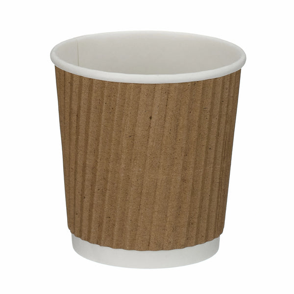 4oz Ripple Kraft Paper Cup
