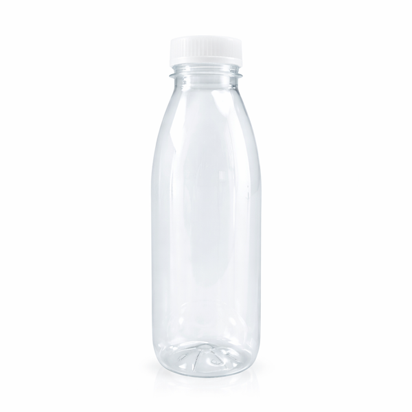 500ml Empty Clear Plastic PET Bottle with lid