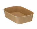 500ml Rectangular Kraft Deli Bowl
