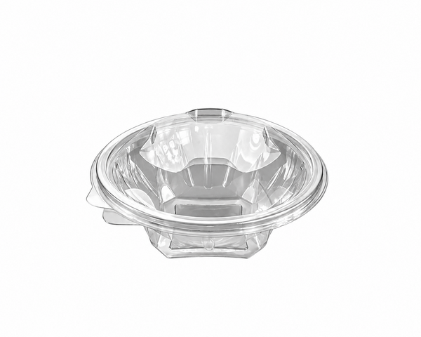 600ml Clear Hinged Salad Bowl Round