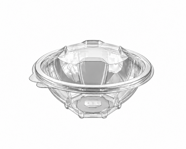 750ml Clear Hinged Salad Bowl Round