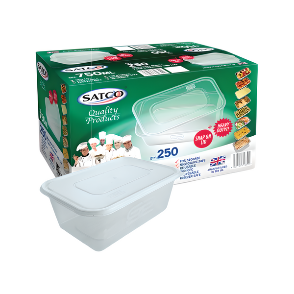 750ml Satco Microwave Container with Lid