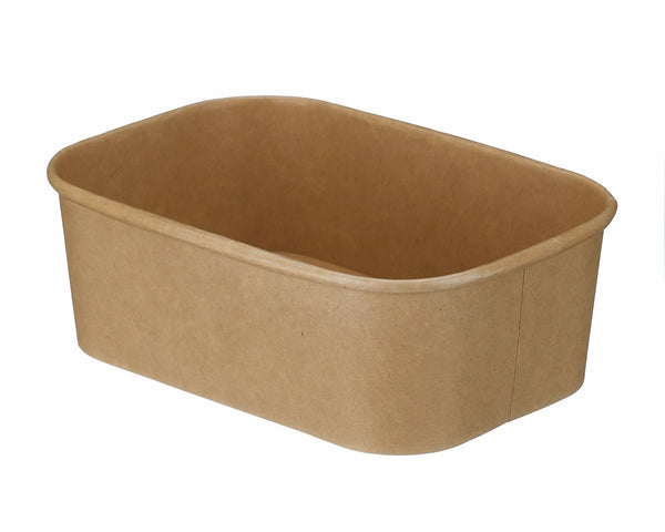 750ml Rectangular Kraft Deli Bowl