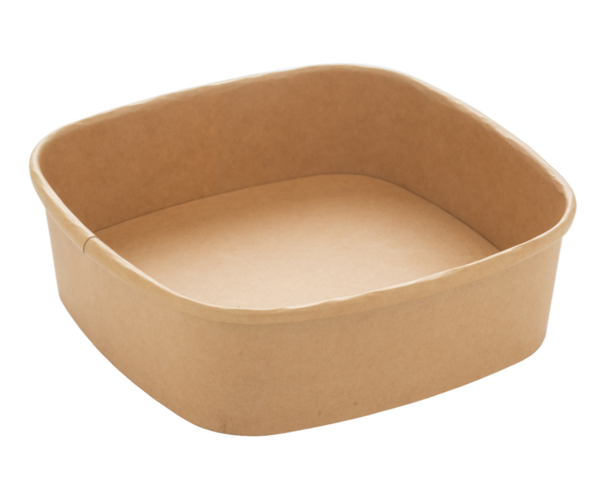 750ml Square Kraft Deli Bowl