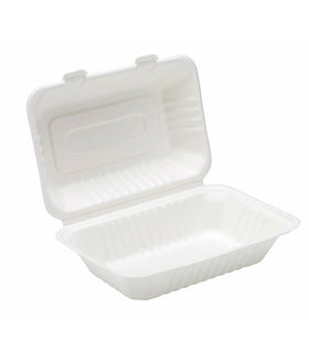 9" x 6" Bagasse Food Box