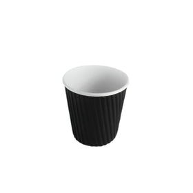 Black Ripple Paper Coffee Cup 4oz