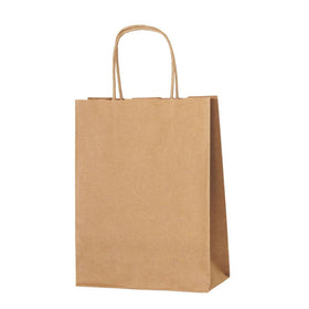 S Brown Twisted Handle Paper Carrier Bag