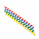 Jumbo Multi-Coloured Paper Straw [11mm]