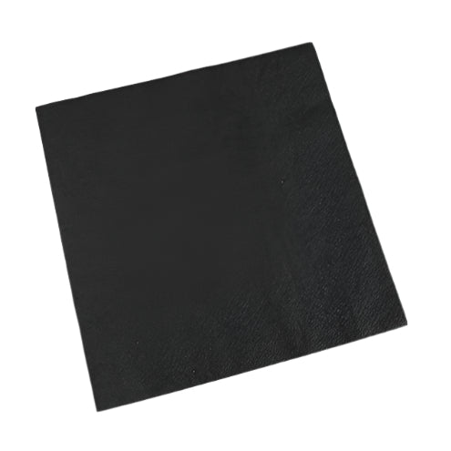 Poppies Black Napkin 33cm