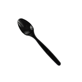 Plastic-Spoon-Black