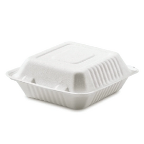 8" Bagasse Food Box