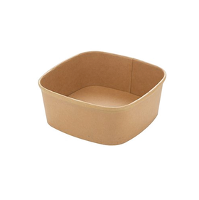 12oz Kraft Paper Food Bowl Square