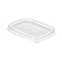 PET Lids For Rectangular Kraft Bowls