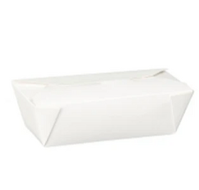 No6A Leakproof Paper Food Container White