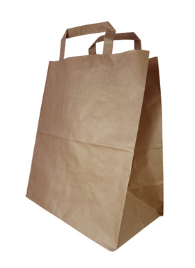 XL Wide Brown Paper Carrier Bag