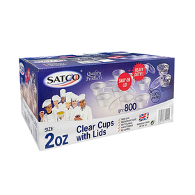 2oz Satco Plastic Pot & Lid