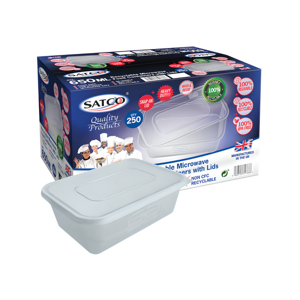 650ml Satco Microwave Container