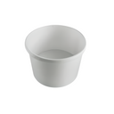 8oz White Paper Soup Container & Lid