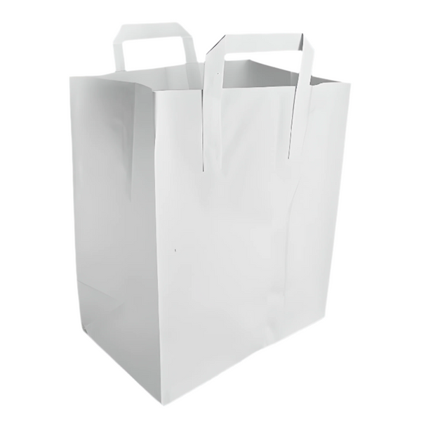 Large White Paper Carrier Bag
