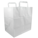 Extra Wide White Paper Carrier Bag