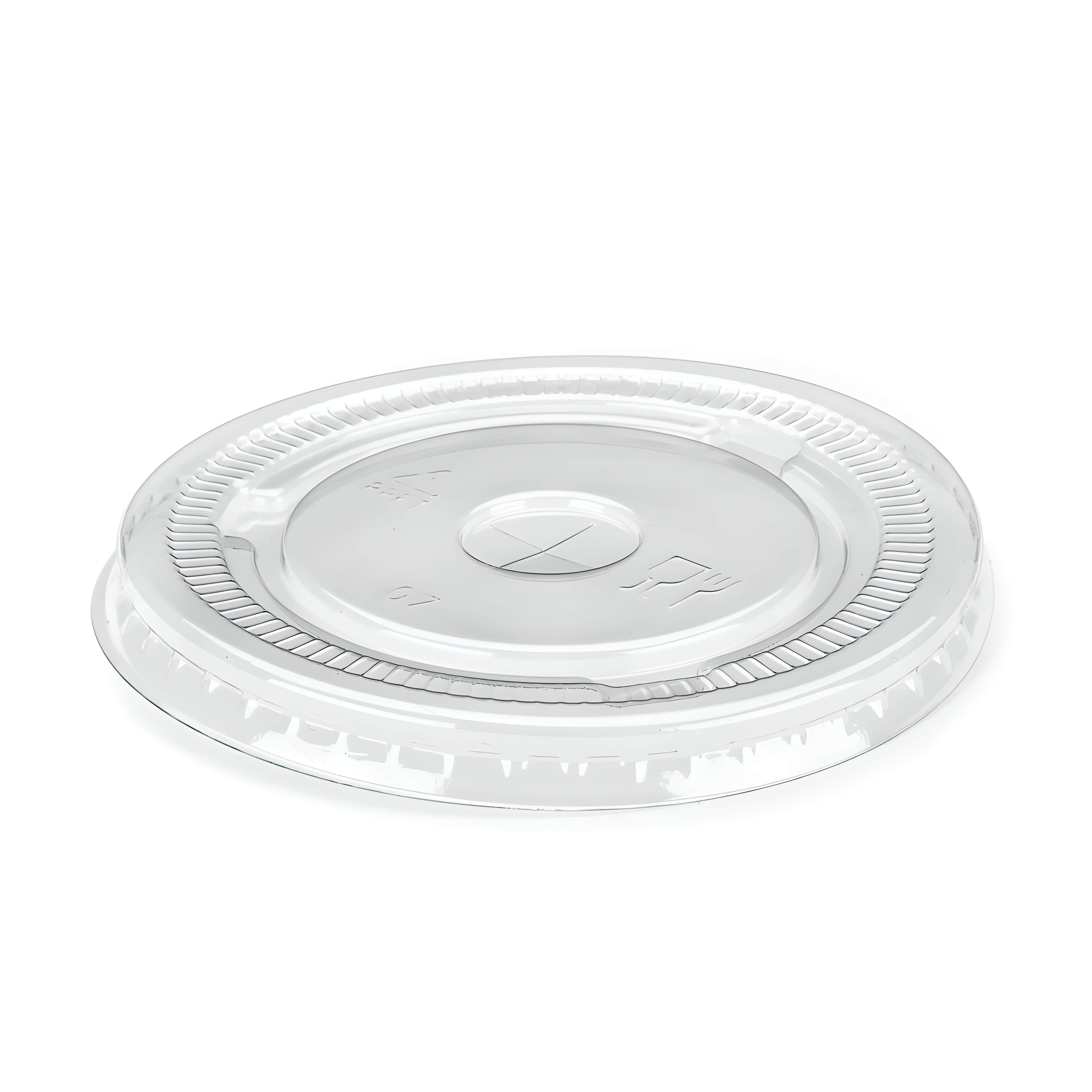 Straw Slot Plastic Lid