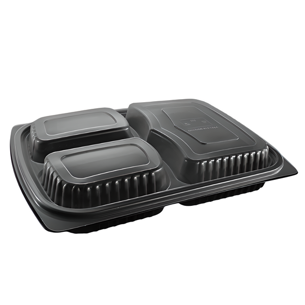 1000ml Microwave Container 3-Compartment