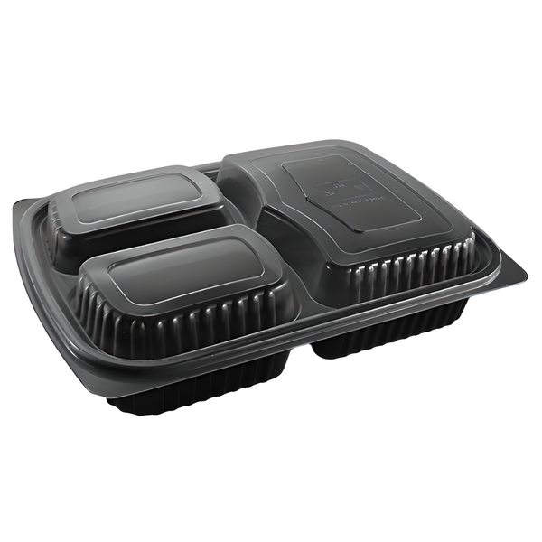 1250ml Microwave Container 3-Compartment