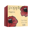 Poppies Red Napkin 33cm