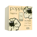Poppies Buttermilk Folded Napkin 40cm