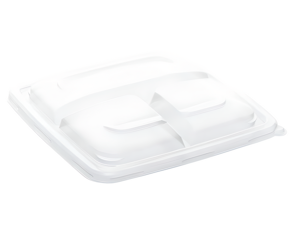 Square Pulp Bowl 3-Comp Plastic Lid