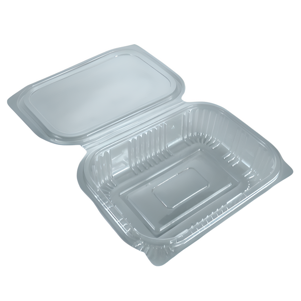 600ml Hinged Plastic Container Economy