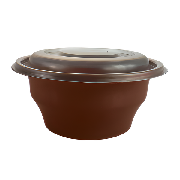 500ml Round Microwave Bowl Brown