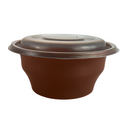 500ml Round Microwave Bowl Brown