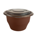 750ml Round Microwave Bowl Brown