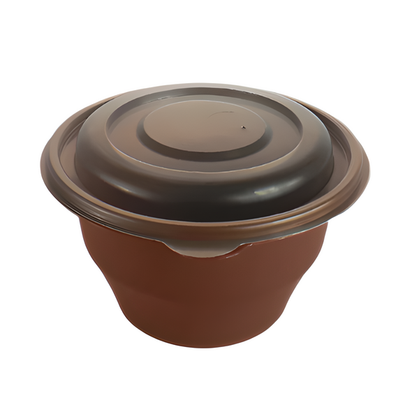 750ml Round Microwave Bowl Brown