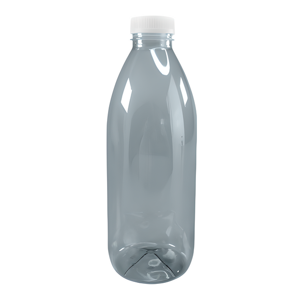1000ml Clear Plastic Bottles & Lids