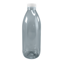 1000ml Clear Plastic Bottles & Lids