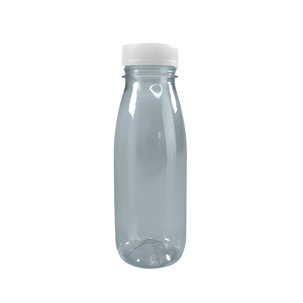 250ml Clear Plastic Bottles & Lids