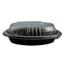 375ml Oval Microwave Container Black