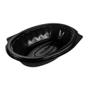 500ml Oval Microwave Container Black